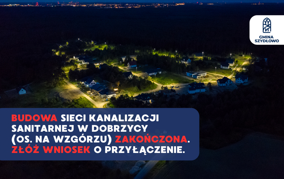 Zdjęcie do Nowa kanalizacja w Dobrzycy &ndash; mieszkańcy mogą składać wnioski...