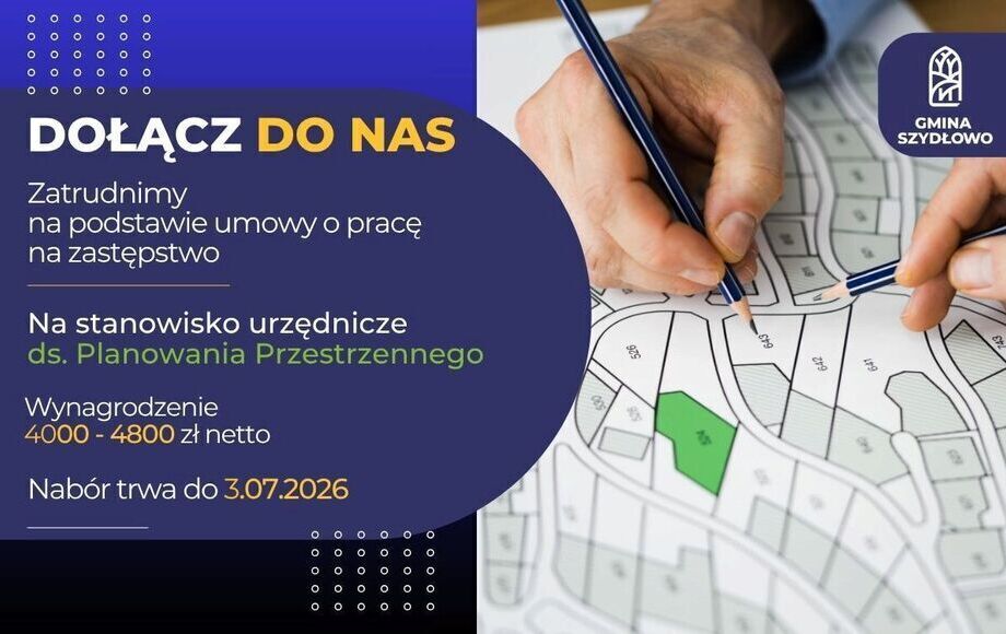 Zdjęcie do Nab&oacute;r na pracownika ds. planowania przestrzennego