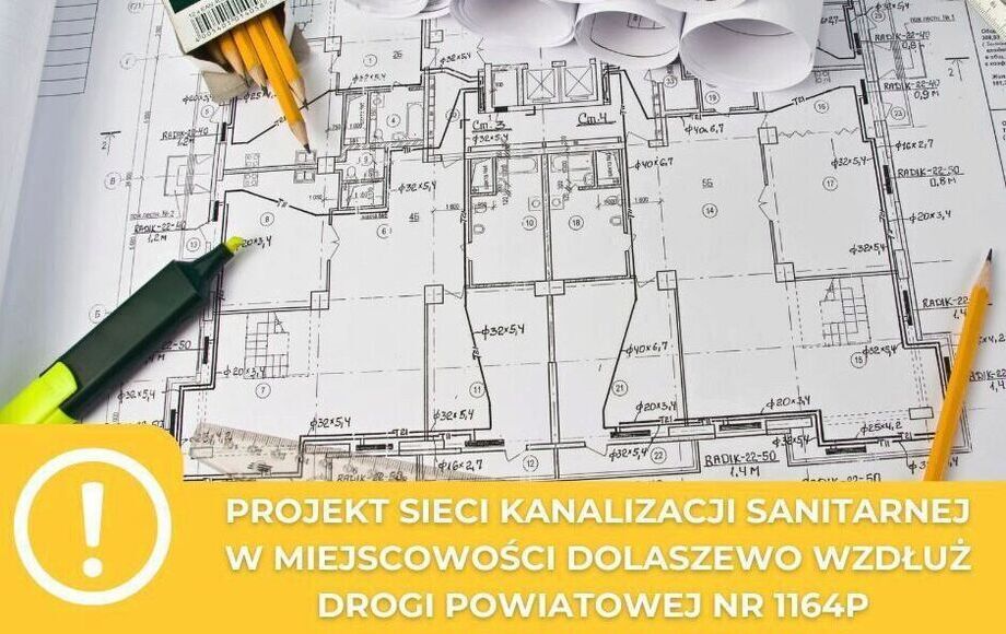 Zdjęcie do Projekt kanalizacji sanitarnej w Dolaszewie wzdłuż drogi powiatowej