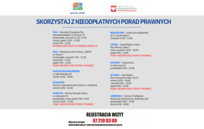 Zdjęcie do Skorzystaj z nieodpłatnych porad prawnych!