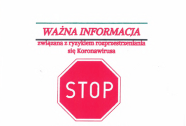 Zdjęcie do Ważna informacja związana z rozprzestrzenianiem się koronawirusa