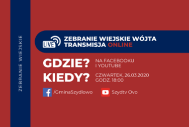 Zdjęcie do Zebranie gminne - transmisja online