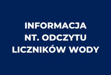 Zdjęcie do Informacja nt. odczytu licznik&oacute;w wody