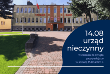 Zdjęcie do 14 sierpnia Urząd nieczynny