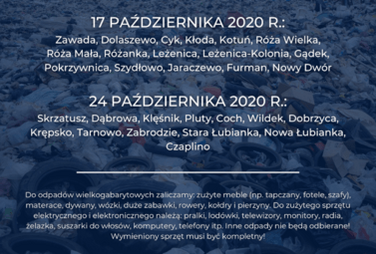 Zdjęcie do Zmiana terminu odbioru odpad&oacute;w wielkogabarytowych