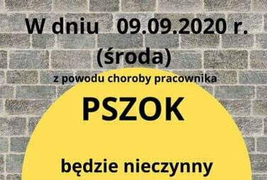 Zdjęcie do 9 WRZEŚNIA - PSZOK NIECZYNNY 