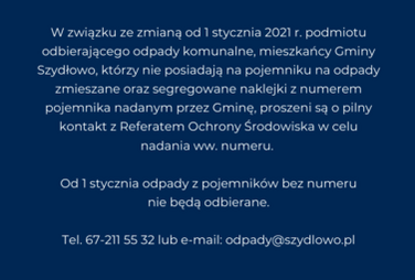 Zdjęcie do Pojemniki na odpady bez naklejek nie będą odbierane