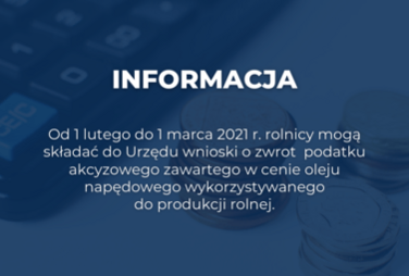 Zdjęcie do Zwrot podatku akcyzowego