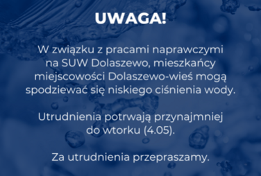 Zdjęcie do Obniżone ciśnienie wody - Dolaszewo-wieś