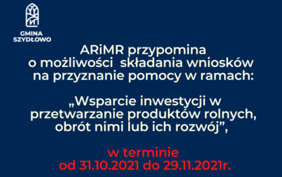 Zdjęcie do Nab&oacute;r wniosk&oacute;w o przyznanie pomocy w ramach poddziałania &bdquo;Wsparcie inwestycji w przetwarzanie produkt&oacute;w rolnych, obr&oacute;t nimi lub ich rozw&oacute;j&rdquo;