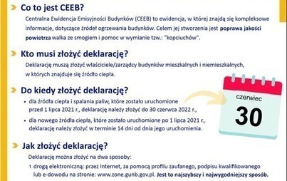 Zdjęcie do Ostatnie dni na złożenie deklaracji dotyczącej źr&oacute;deł ciepła i spalania paliw
