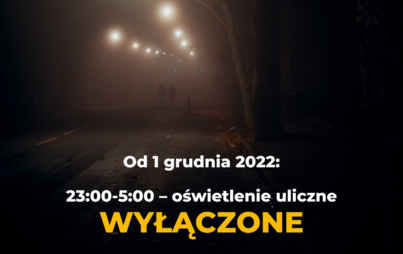 Zdjęcie do Od 1 grudnia oświetlenie uliczne będzie ograniczone czasowo