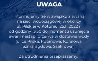 Zdjęcie do Awaria wodociągu w Kotuniu
