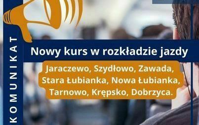 Zdjęcie do [KOMUNIKAT] Nowy kurs w rozkładzie jazdy 