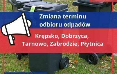 Zdjęcie do Zmiana terminu odbioru odpad&oacute;w 