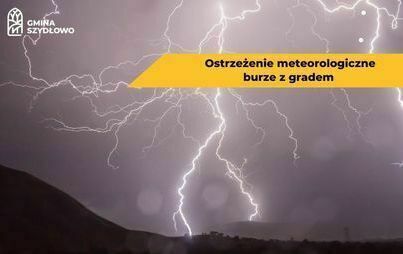Zdjęcie do Ostrzeżenie meteorologiczne: Burze z gradem 