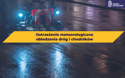 Zdjęcie do Ostrzeżenie oblodzenia - ślisko! 