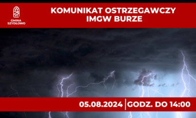 Zdjęcie do Ostrzeżenie meteorologiczne - możliwe burze