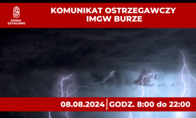 Zdjęcie do Ostrzeżenie meteorologiczne - możliwe burze