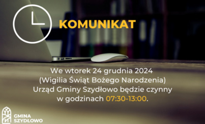 Zdjęcie do Godziny pracy urzędu w Wigilię