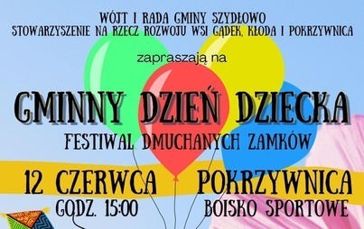 Zdjęcie do W Pokrzywnicy odbędzie się Gminny Dzień Dziecka - Festiwal Zamk&oacute;w Dmuchanych