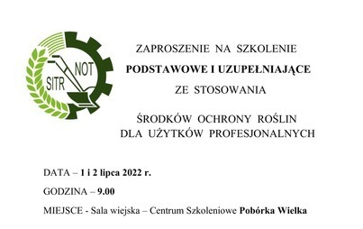 Zdjęcie do Szkolenie dla stosujących środki ochrony roślin