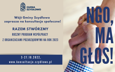 Zdjęcie do Konsultacje - Roczny Program Wsp&oacute;łpracy z organizacjami pozarządowymi na rok 2023.