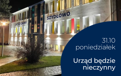 Zdjęcie do 31 października urząd będzie nieczynny