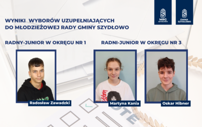 Zdjęcie do Ogłoszenie wynik&oacute;w wybor&oacute;w uzupełniających do Młodzieżowej Rady Gminy Szydłowo