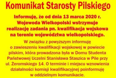 Zdjęcie do Kwalifikacja wojskowa wstrzymana!