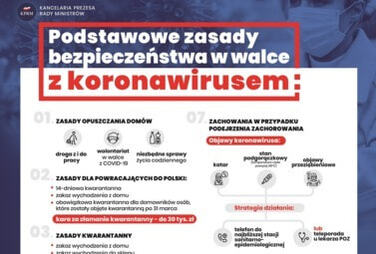 Zdjęcie do Podstawowe zasady bezpieczeństwa w walce z koronawirusem