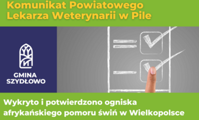 Zdjęcie do Komunikat Powiatowego Lekarza Weterynarii w Pile - afrykański pom&oacute;r świń