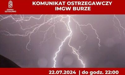 Zdjęcie do Ostrzeżenie meteorologiczne - możliwe burze