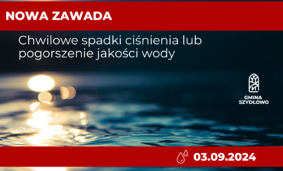 Zdjęcie do Chwilowe spadki ciśnienia lub pogorszenie jakości wody