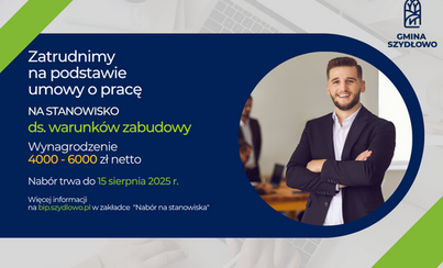 Zdjęcie do Nab&oacute;r na wolne stanowisko urzędnicze ds. warunk&oacute;w zabudowy