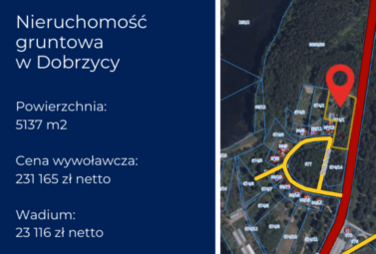 Zdjęcie do Przetarg na działkę w Dobrzycy