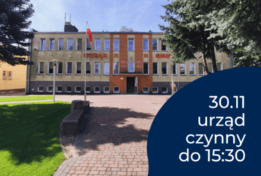 Zdjęcie do 30.11 urząd czynny do 15:30