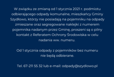 Zdjęcie do Pojemniki na odpady bez naklejek nie będą odbierane