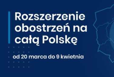Zdjęcie do Od 20 marca do 9 kwietnia kolejne ograniczenia
