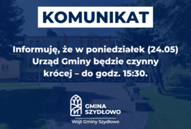 Zdjęcie do W poniedziałek Urząd czynny kr&oacute;cej