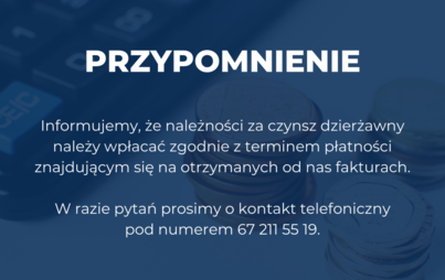 Zdjęcie do Przypomnienie o czynszu dzierżawnym
