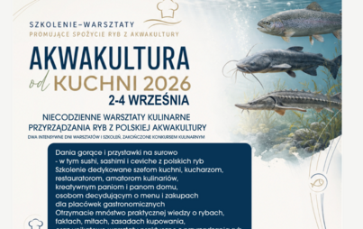 Zdjęcie do Szkolenie - Akwakultura od KUCHNI 2026