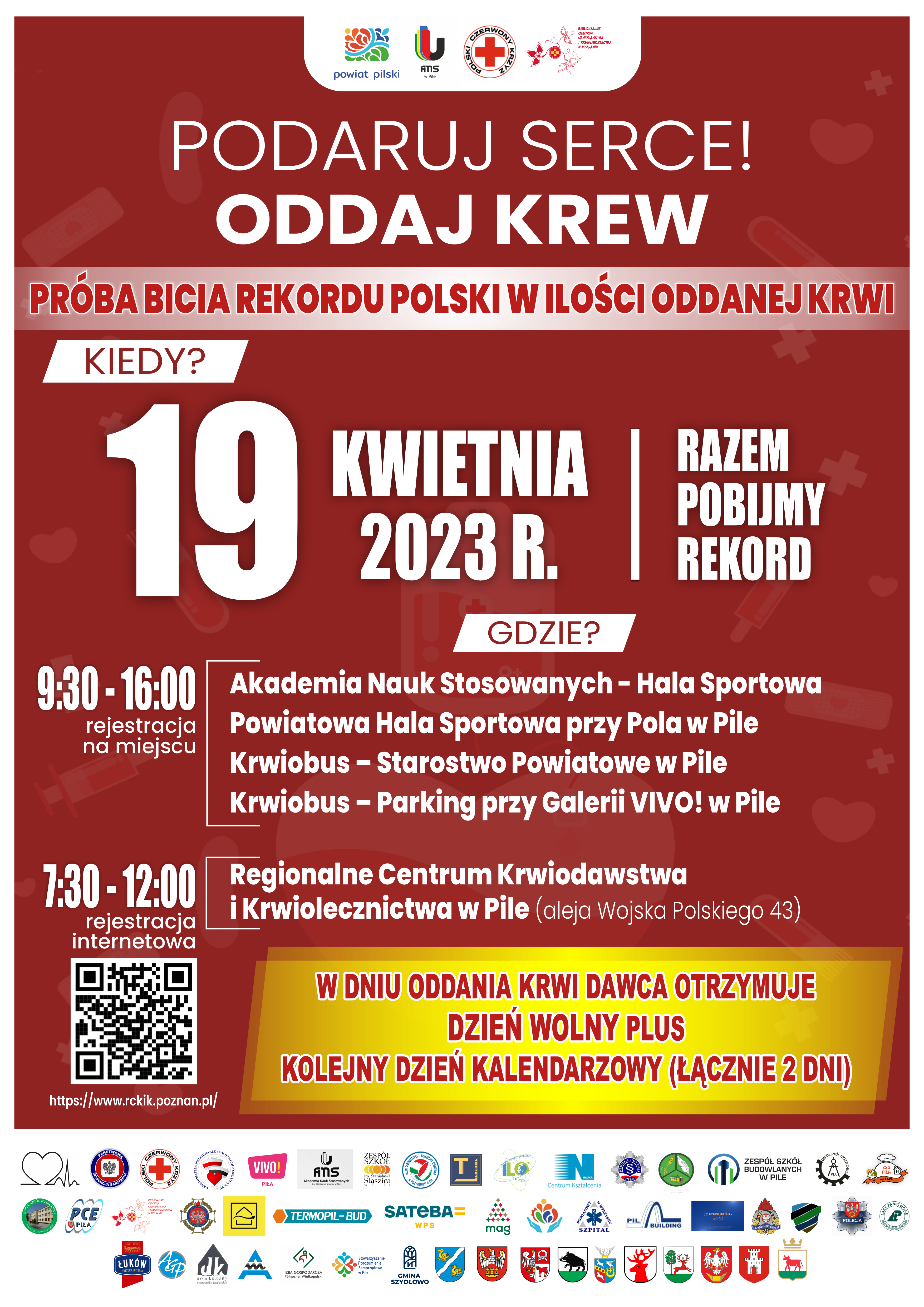 plakat_promujący_akcję_bicia_rekordu_polski_w_ilości_oddanej_krewi_2